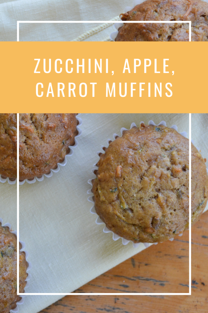 These Zucchini, Apple, Carrot Muffins are amazing and perfect for breakfast, snack or a dessert.