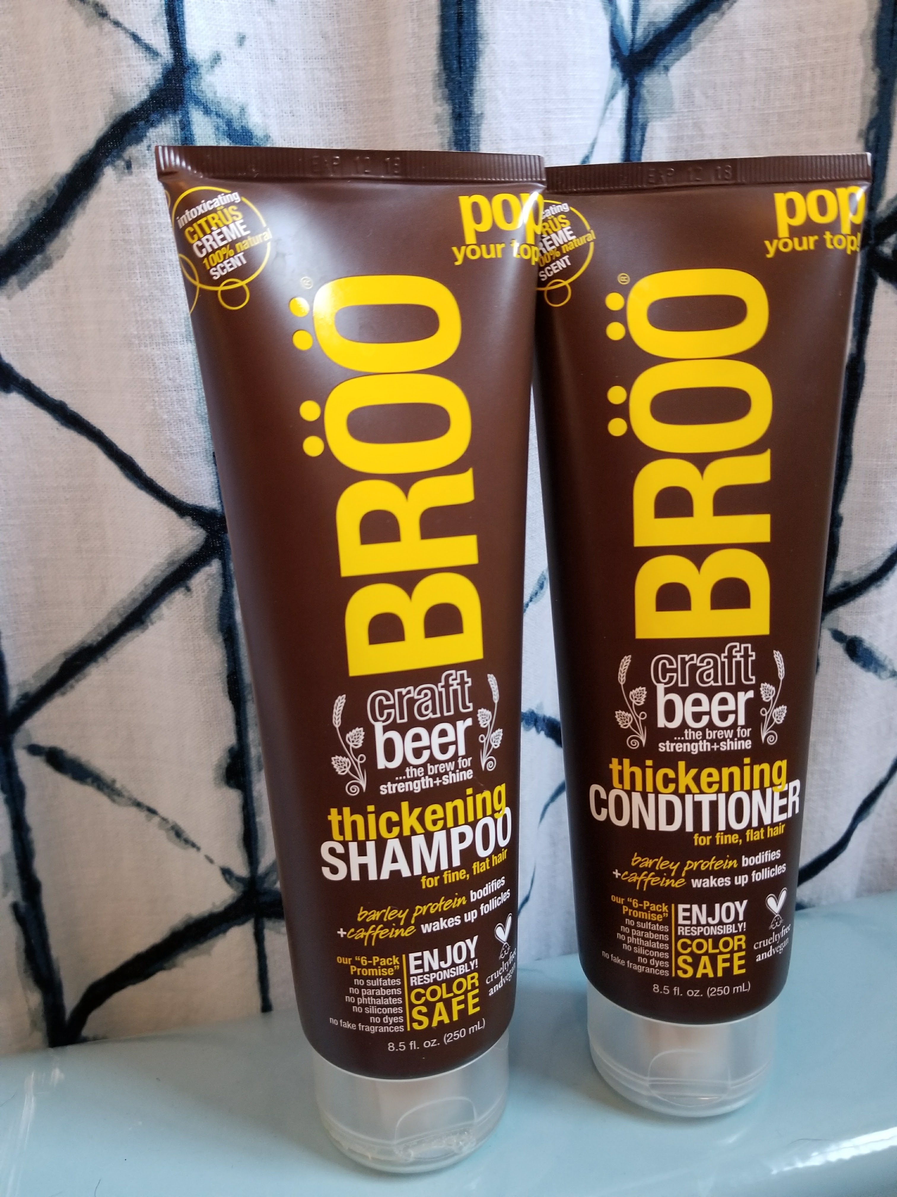 Beer really does make you look good! with BROO Shampoo & Conditioner!