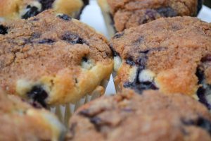 These are the best blueberry muffins ever! They're sweet, moist and buttery.