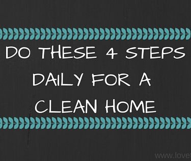 Want a cleaner home? Do these daily steps!