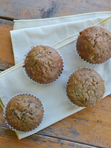 Zucchini, Apple and Carrot Muffins