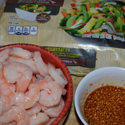 garlic shrimp stir fry with a kick