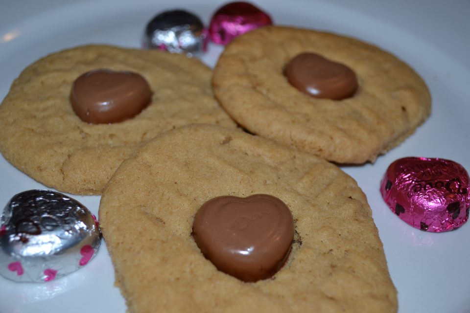Peanut Butter Heart Cookies for Valentines Day Love, Tabitha