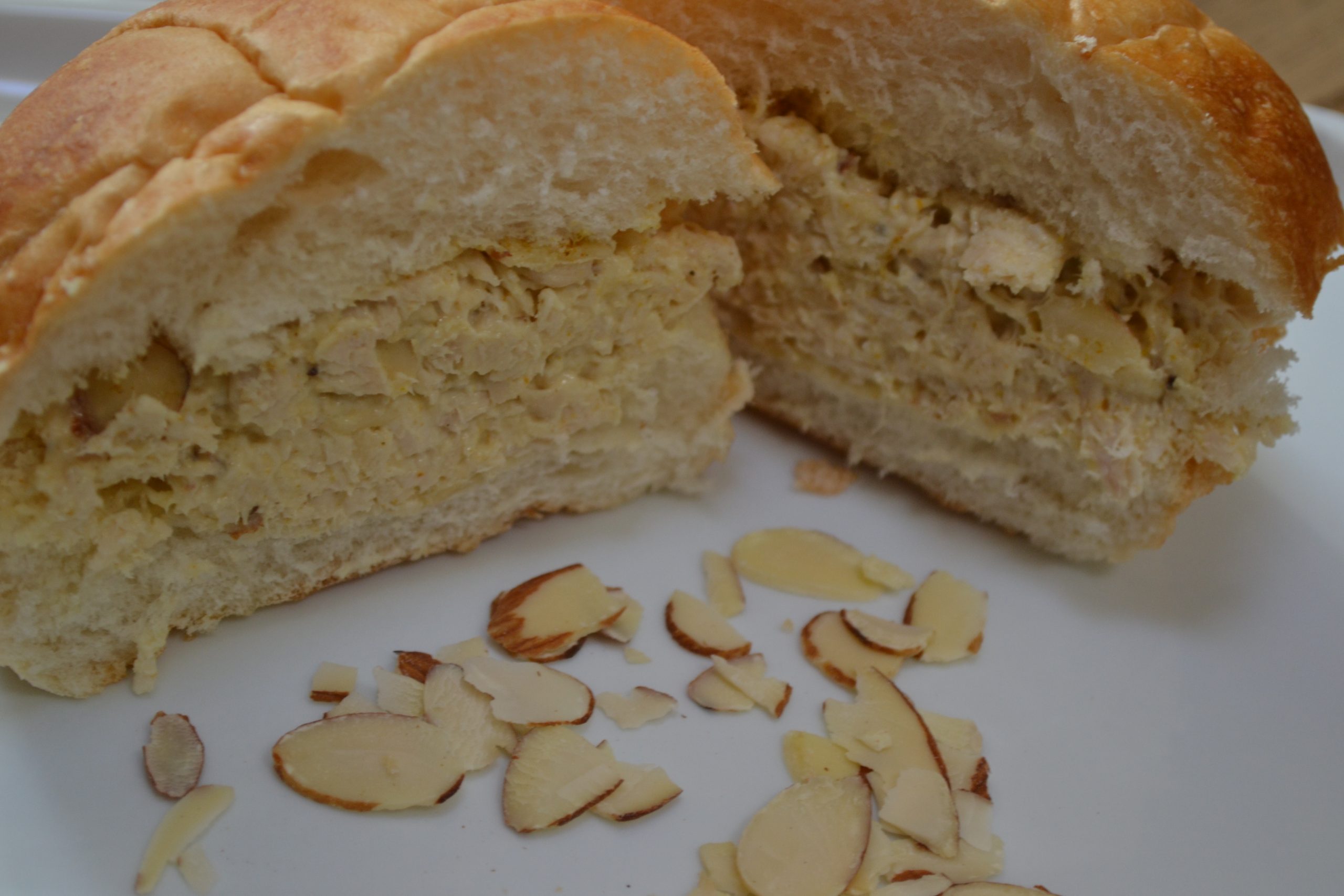 Recipe for Curry Chicken Sandwich w/Almonds