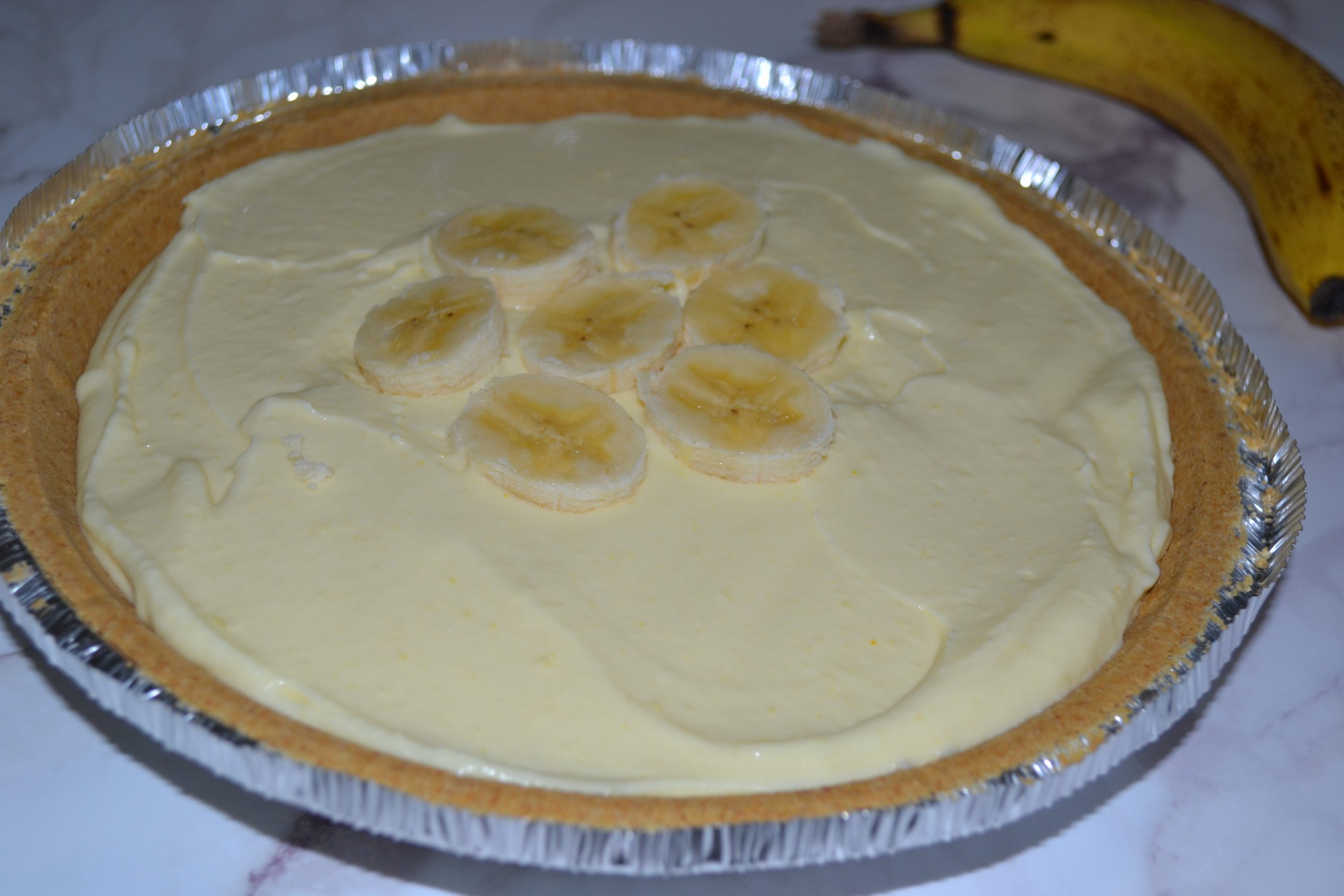 Recipe for an easy and quick banana cream pie