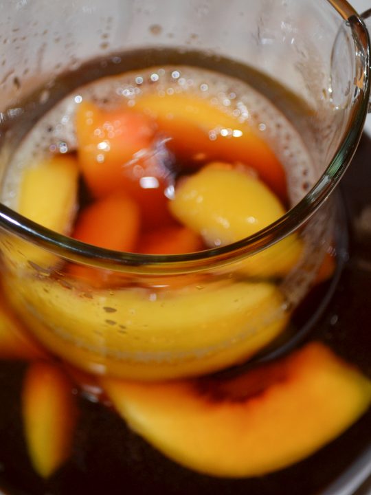 Southern Sweet Tea with Peaches