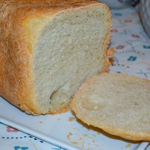 Recipe for English Muffin Bread in the bread machine. Very easy and taste great!