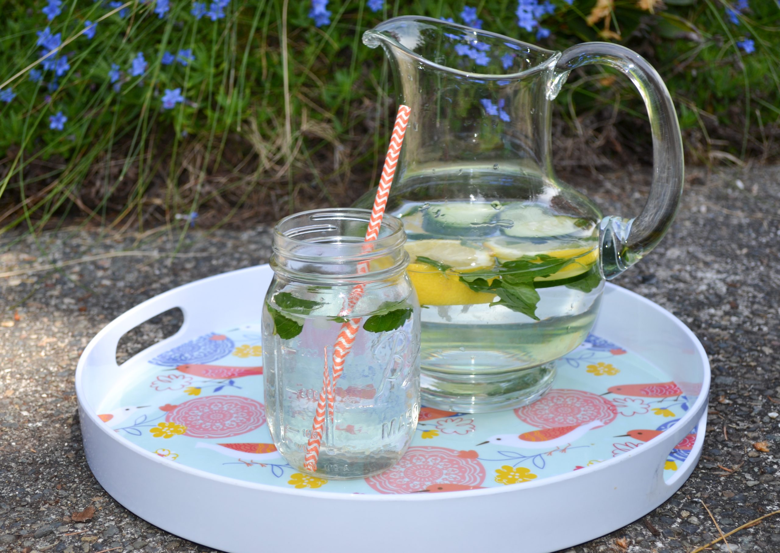 Make a pitcher of healthy flavored water.