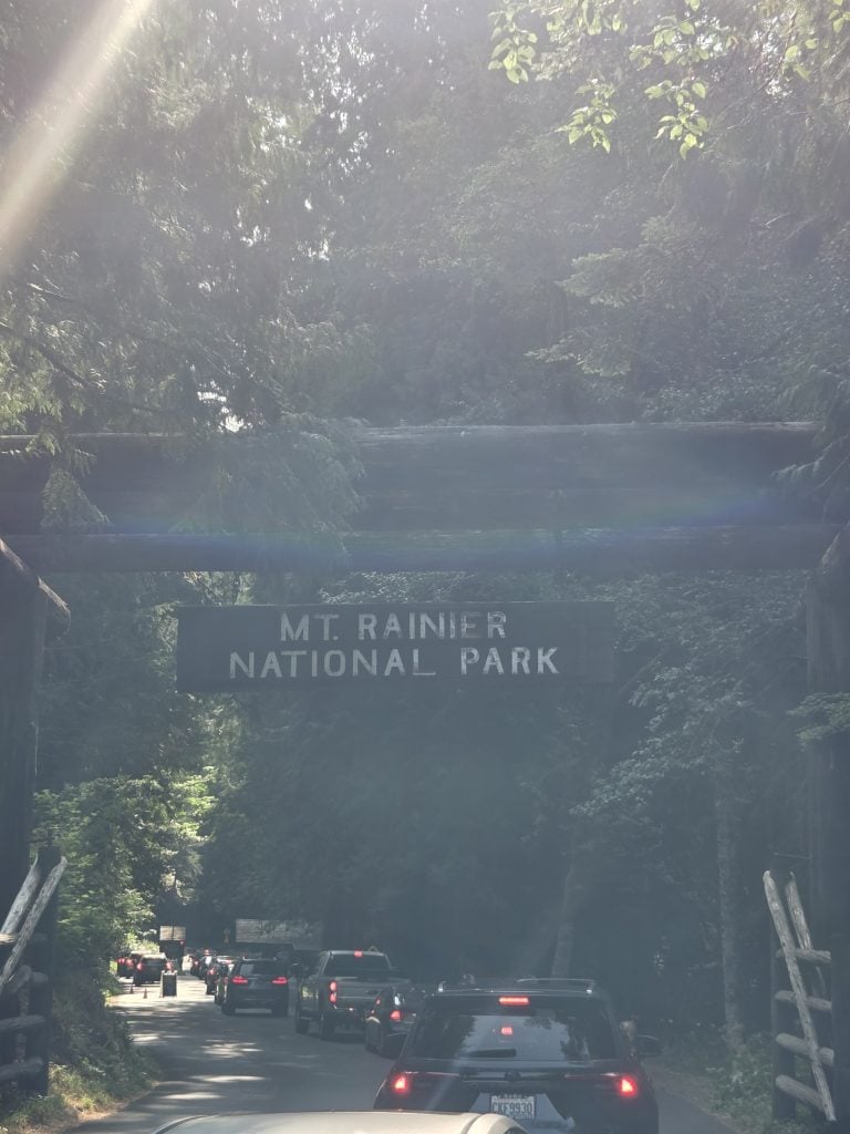 Camping at Mount Rainier National Park