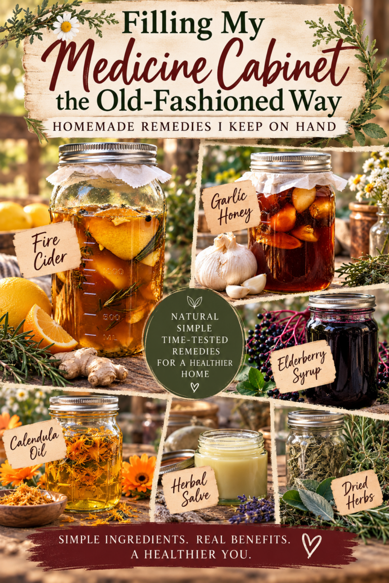 Filling My Medicine Cabinet the Old-Fashioned Way: Homemade Remedies I Keep on Hand